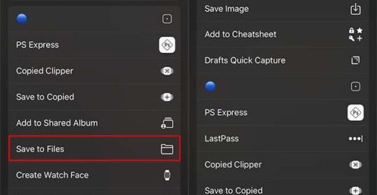 Non è possibile salvare un'immagine direttamente nell'applicazione Files? Ecco una soluzione
