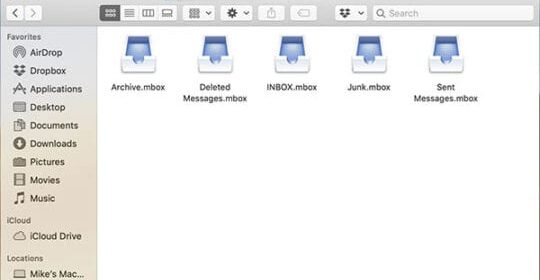 Dove vengono archiviati i messaggi in Mail su macOS?