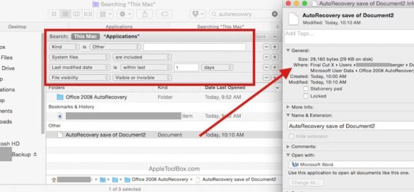 Recupero di documenti Microsoft su Macbook, How-To