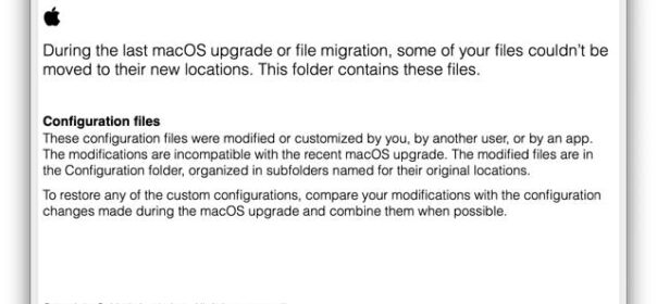 Trovare una cartella Relocated Items sul desktop dopo l'aggiornamento di macOS?