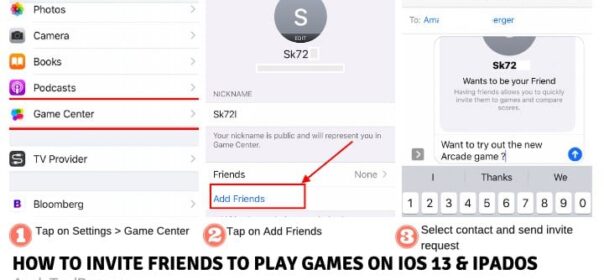 Come invitare gli amici usando Game Center su iOS 13+ e iPadOS+