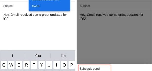 Aggiornamento Gmail: pianificare le e-mail e personalizzare i passaggi su iOS