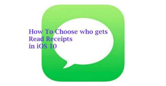 Come scegliere chi riceve le ricevute di lettura in iOS 10