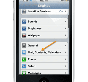 Sincronizzazione di Google Cal e del calendario per iPhone